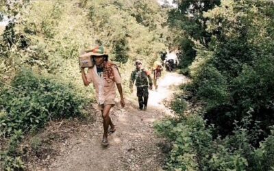Gambaran distribusi bantuan ke desa-desa di Kecamatan Karera dan Ngadu Ngala pada tanggal 9 April 2021.