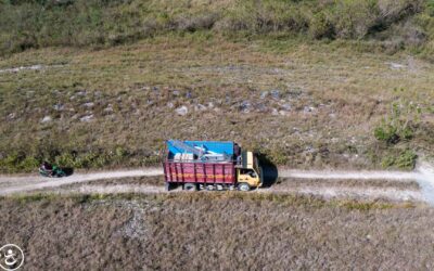 Luar biasa! Truk Muatan Pertama Tiba di Laindatang